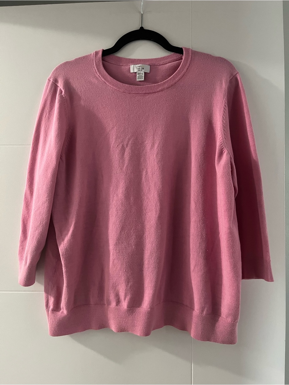 Lord & Taylor Women's Pink Crewneck Sweater